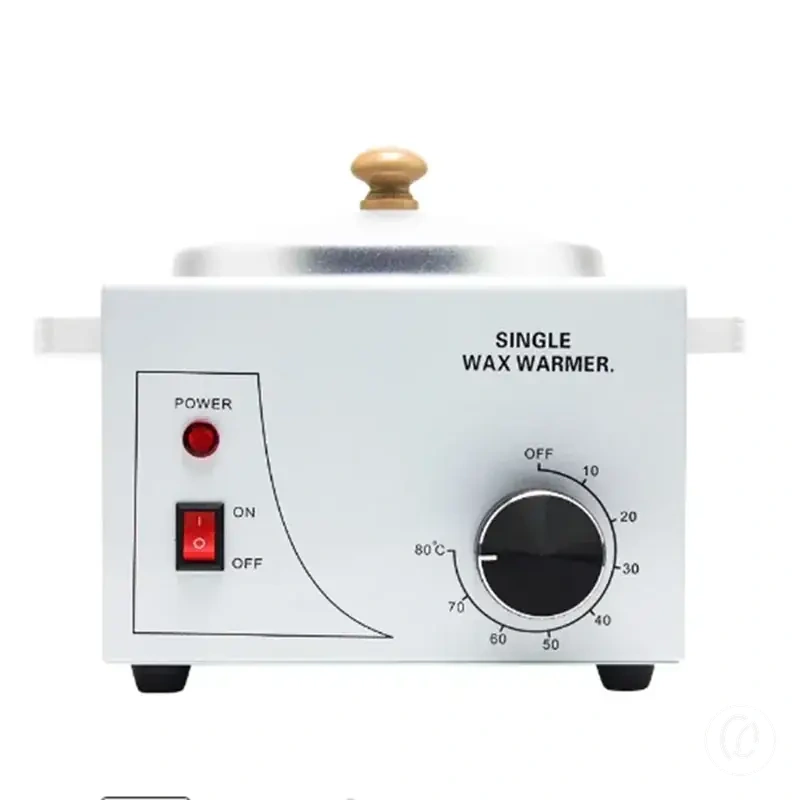 Single pot depilatory wax warmer machine for facial and body waxing