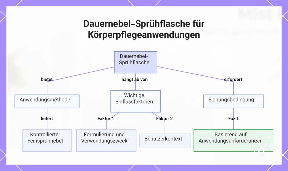 Dauernebel-Sprühflasche für Körperpflegeanwendungen