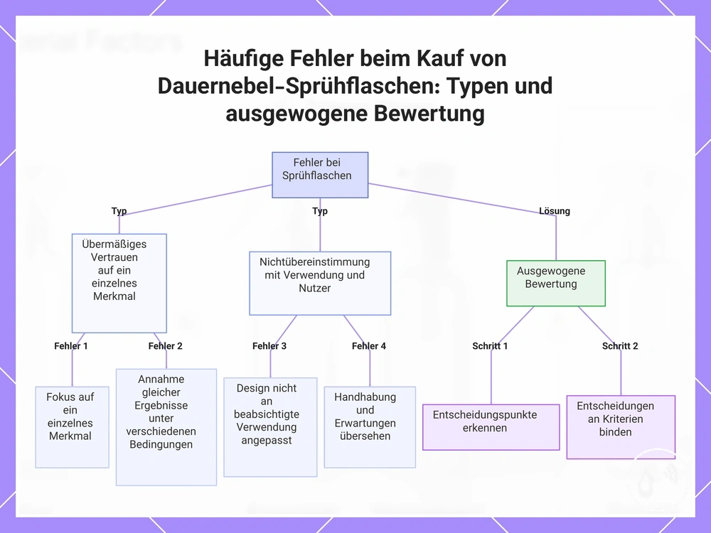 Häufige Fehler beim Kauf von Dauernebel-Sprühflaschen: Typen und ausgewogene Bewertung
