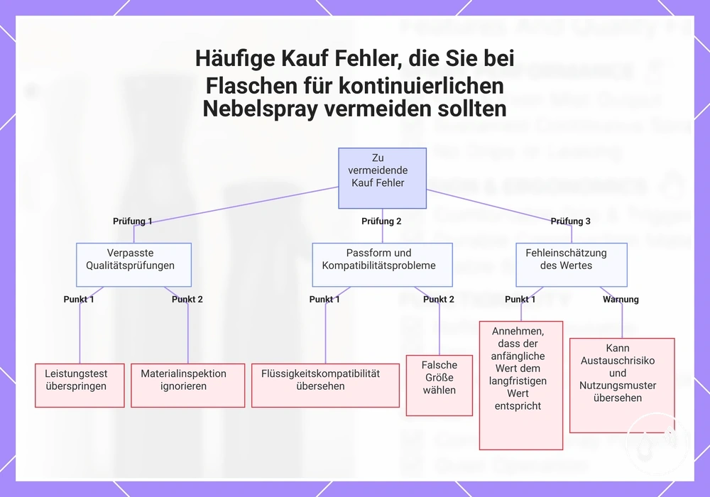 Häufige Kauf Fehler, die Sie bei Flaschen für kontinuierlichen Nebelspray vermeiden sollten