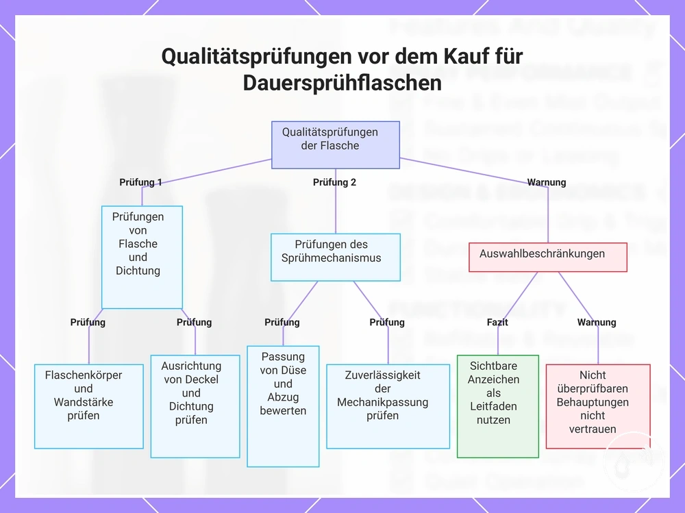 Qualitätsprüfungen vor dem Kauf für Dauersprühflaschen