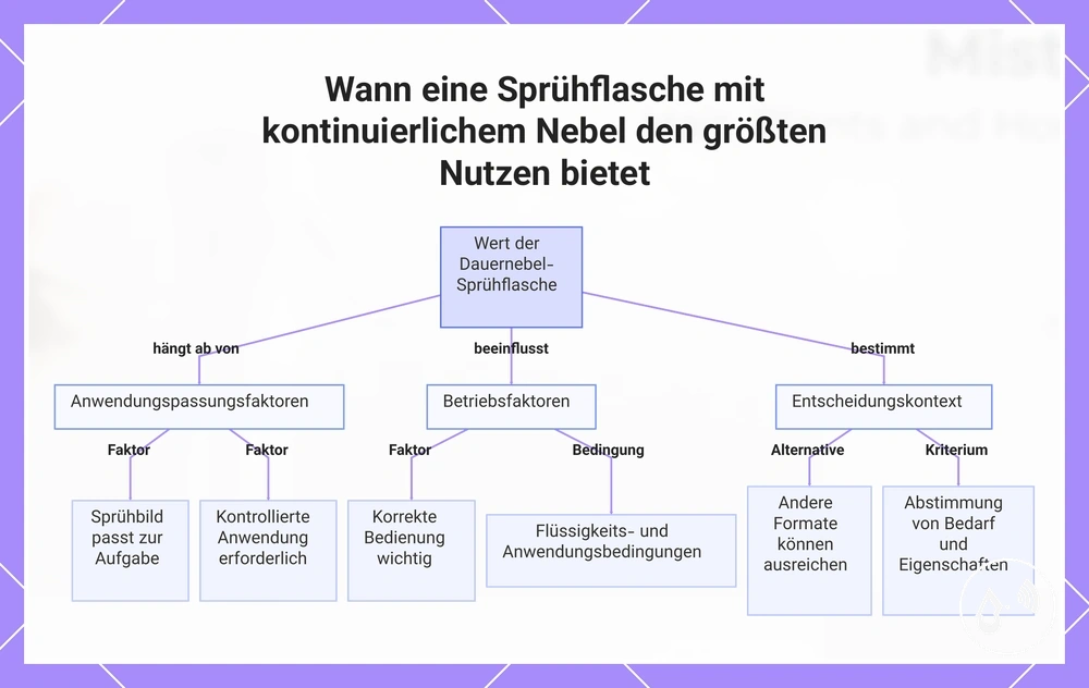 Wann eine Sprühflasche mit kontinuierlichem Nebel den größten Nutzen bietet