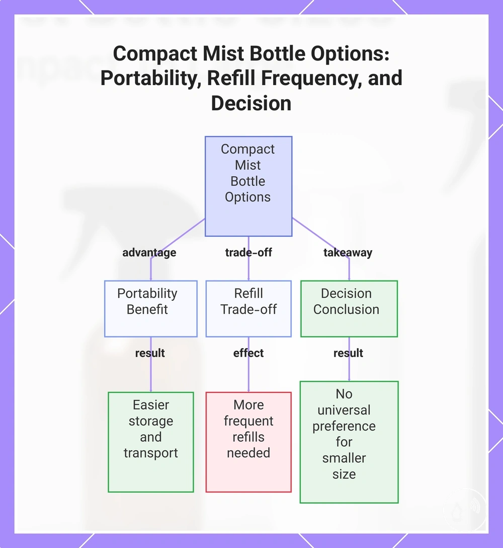 Compact Mist Bottle Options: Portability, Refill Frequency, and Decision