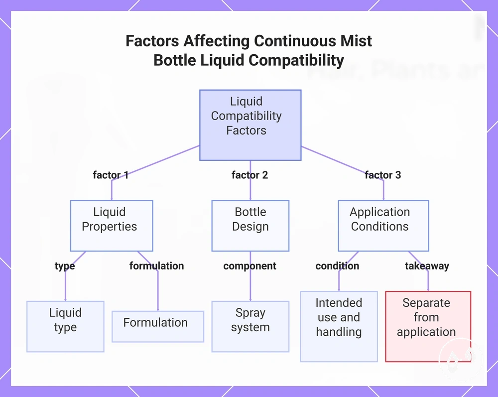 Factors Affecting Continuous Mist Bottle Liquid Compatibility