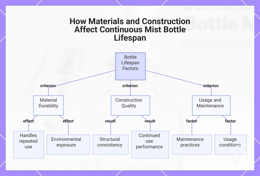 How Materials and Construction Affect Continuous Mist Bottle Lifespan
