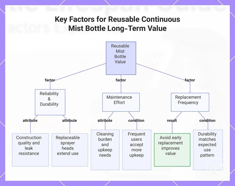 Key Factors for Reusable Continuous Mist Bottle Long-Term Value
