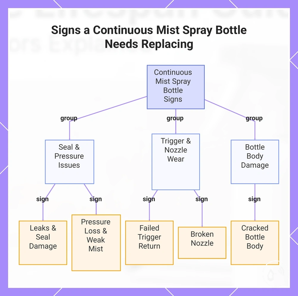 Signs a Continuous Mist Spray Bottle Needs Replacing
