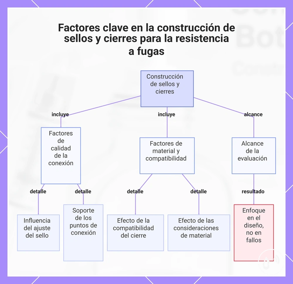 Factores clave en la construcción de sellos y cierres para la resistencia a fugas