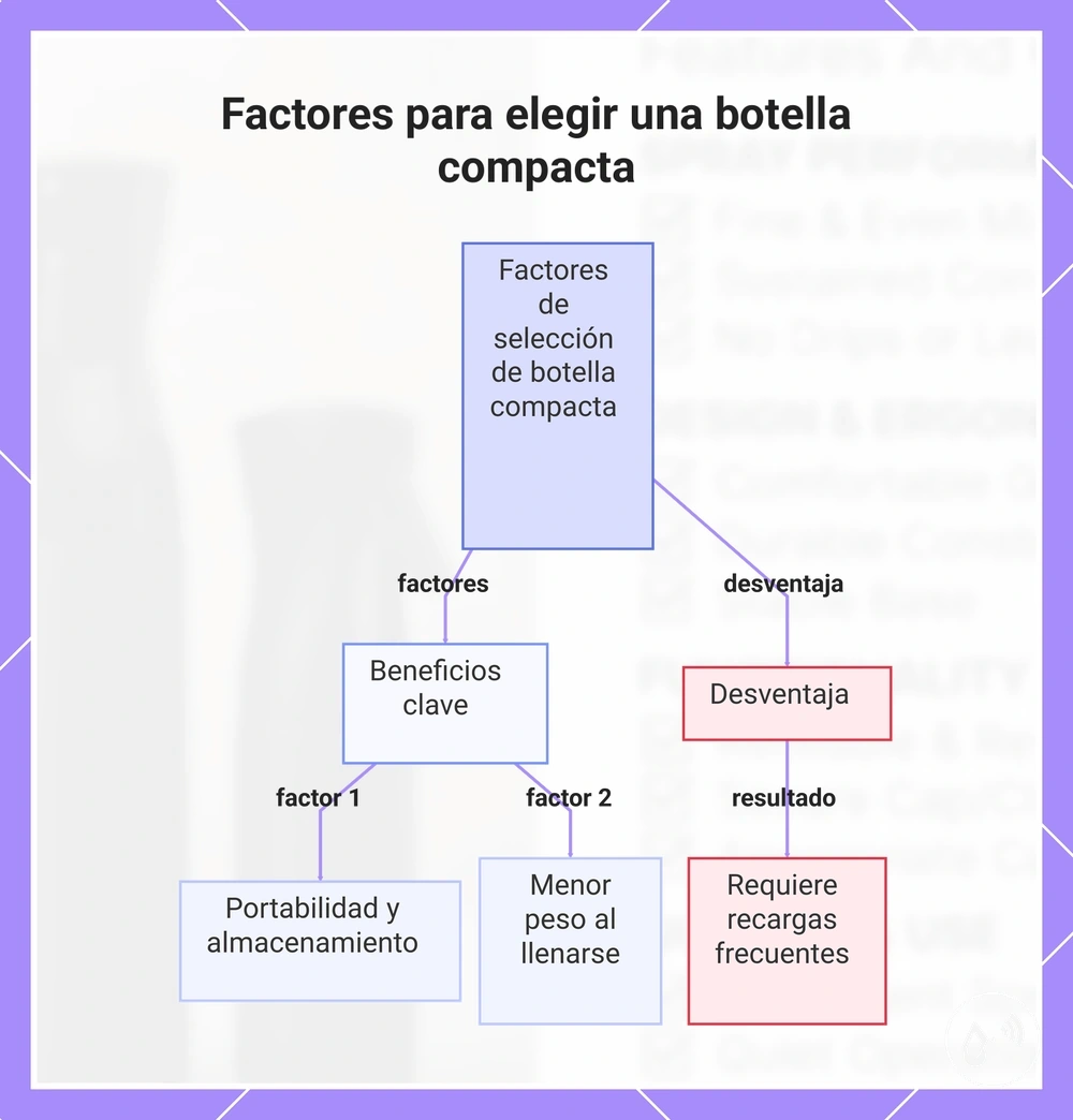 Factores para elegir una botella compacta