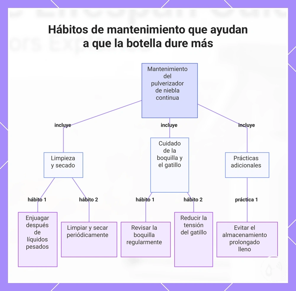 Hábitos de mantenimiento que ayudan a que la botella dure más
