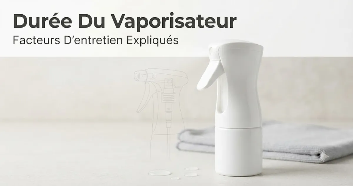 Vaporisateur à brume continue bien entretenu avec gâchette, joint et buse en bon état