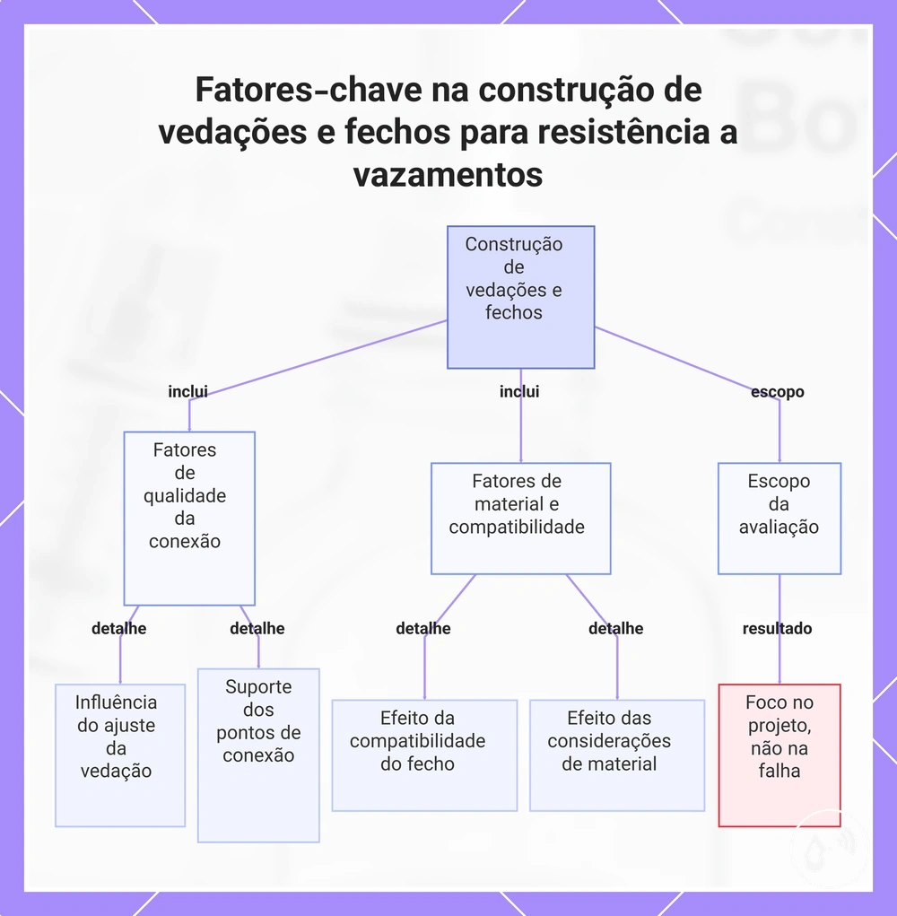 Fatores-chave na construção de vedações e fechos para resistência a vazamentos