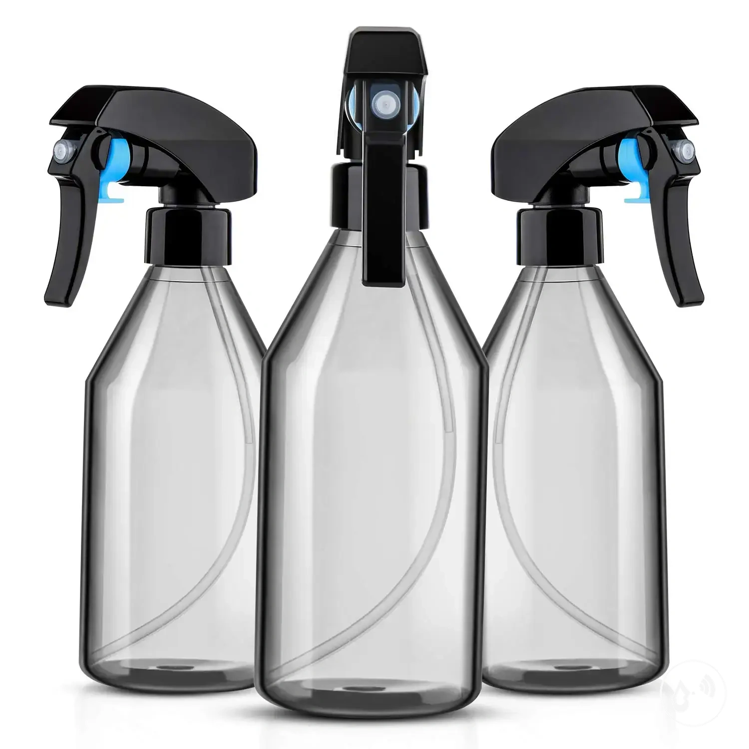 Üç adet 10 oz plastik ince sis sprey şişesi