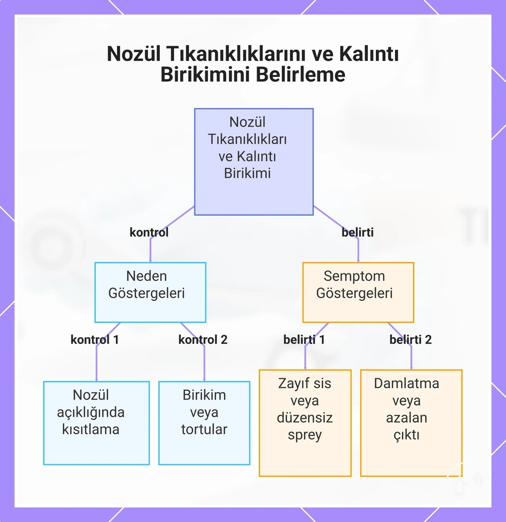 Nozül Tıkanıklıklarını ve Kalıntı Birikimini Belirleme