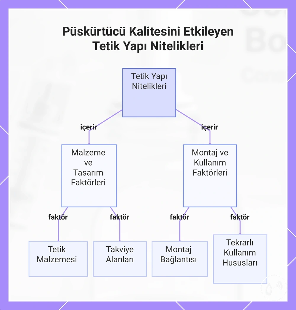 Püskürtücü Kalitesini Etkileyen Tetik Yapı Nitelikleri